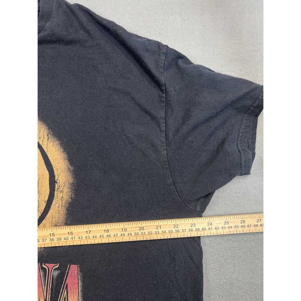 Nirvana Smiley Face Distressed T-Shirt Black XL Men 100% Cotton Grunge Style - Picture 6 of 7